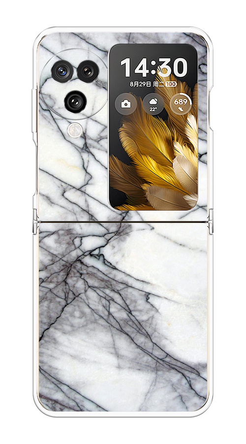 

Чехол на Oppo Find N3 Flip "Минералы 11", Серый;черный, 2517250-1