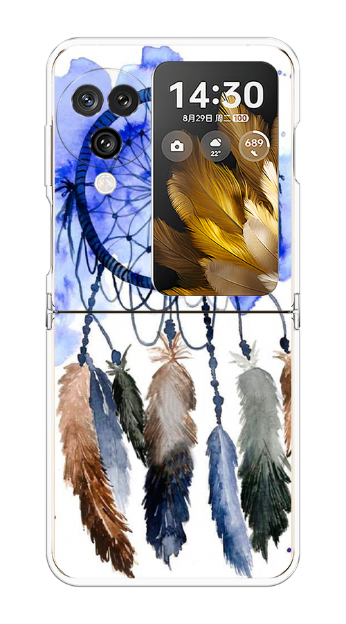 

Чехол на Oppo Find N3 Flip "Ловец снов 1", Коричневый;синий, 2517250-1