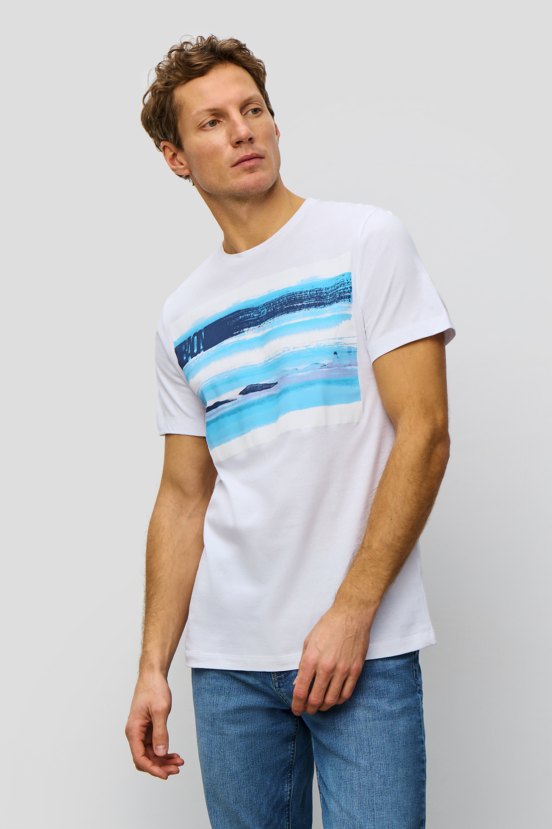 

Футболка мужская Baon B7323013 белая 2XL, Белый, B7323013