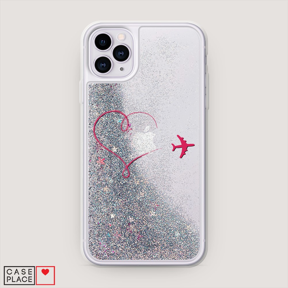 

Чехол Awog на Apple iPhone 11 Pro / Айфон 11 Pro "Сердце и самолет", Разноцветный, 12391-1