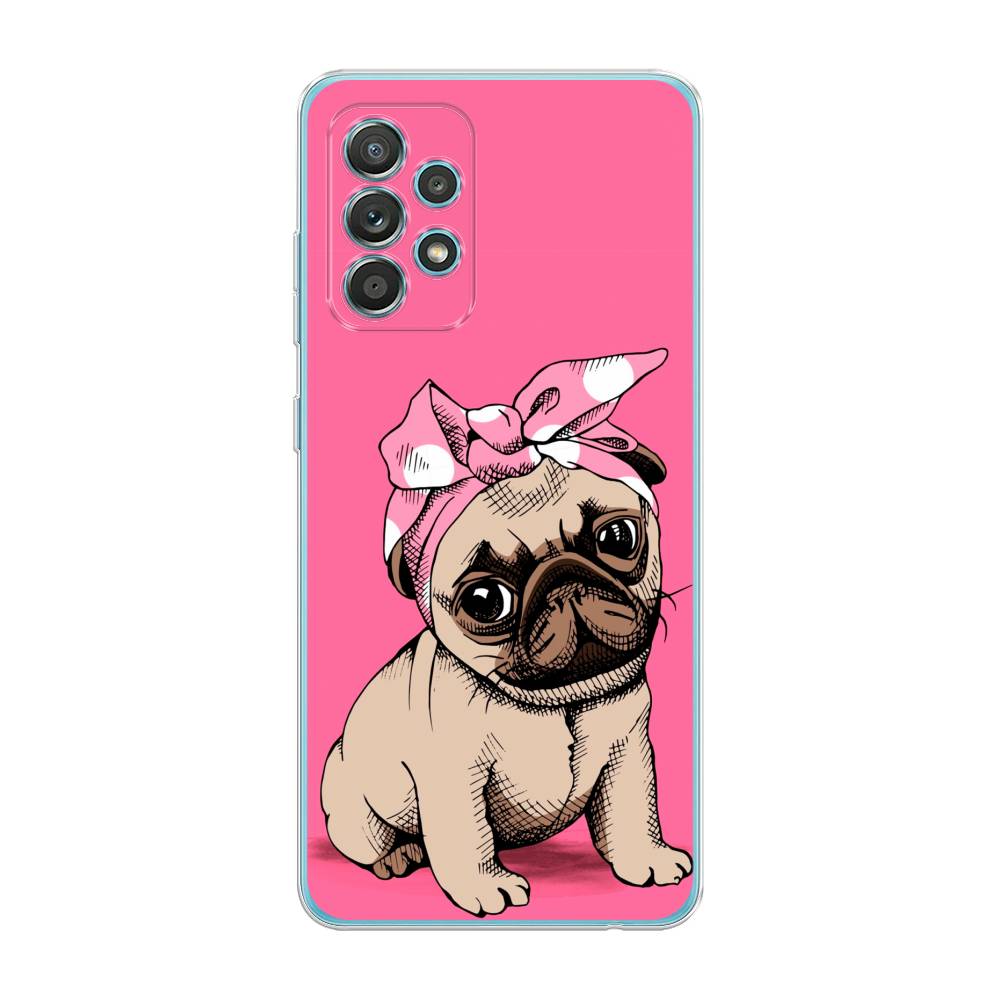 

Чехол Awog на Samsung Galaxy A33 5G / Самсунг A33 5G "Dog Pin-Up", Розовый;бежевый, 2104450-2