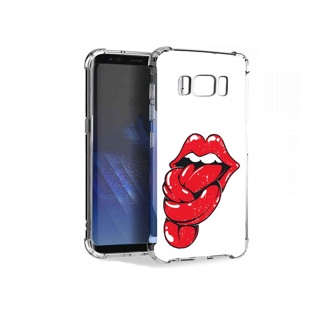 

Чехол MyPads Tocco для Samsung Galaxy S8+ яркие губы с языком, Tocco