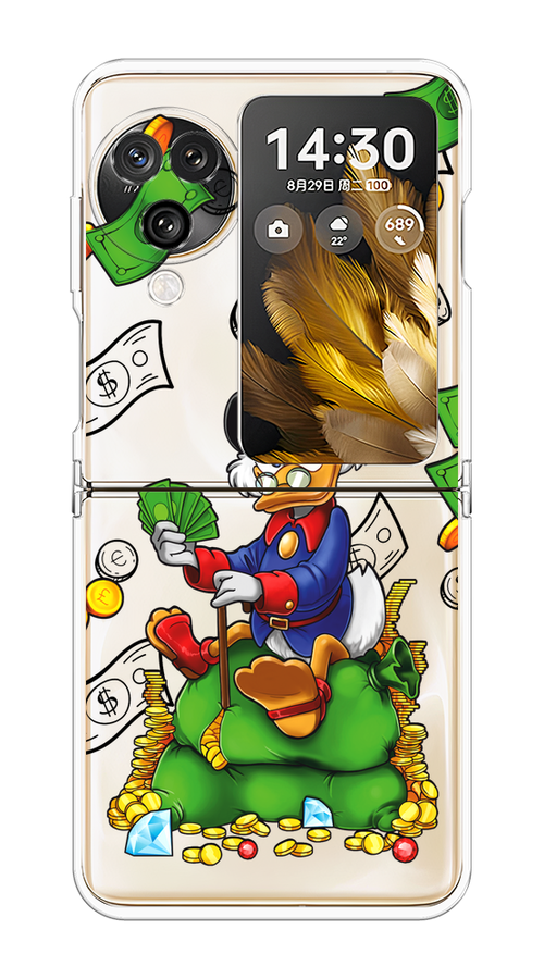

Чехол на Oppo Find N3 Flip "Scrooge Richness", Черный;синий;зеленый, 2517250-1
