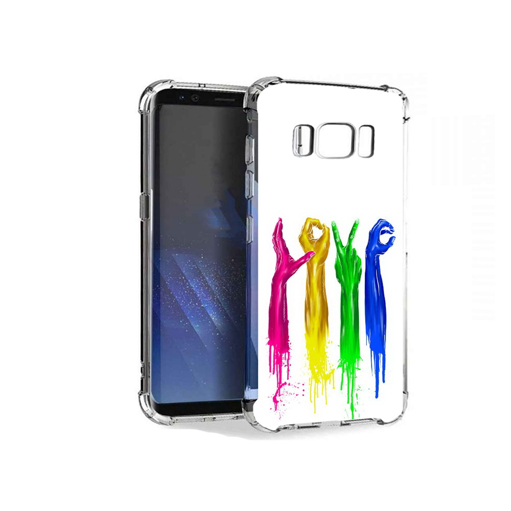 

Чехол MyPads Tocco для Samsung Galaxy S8+ яркие руки love, Tocco
