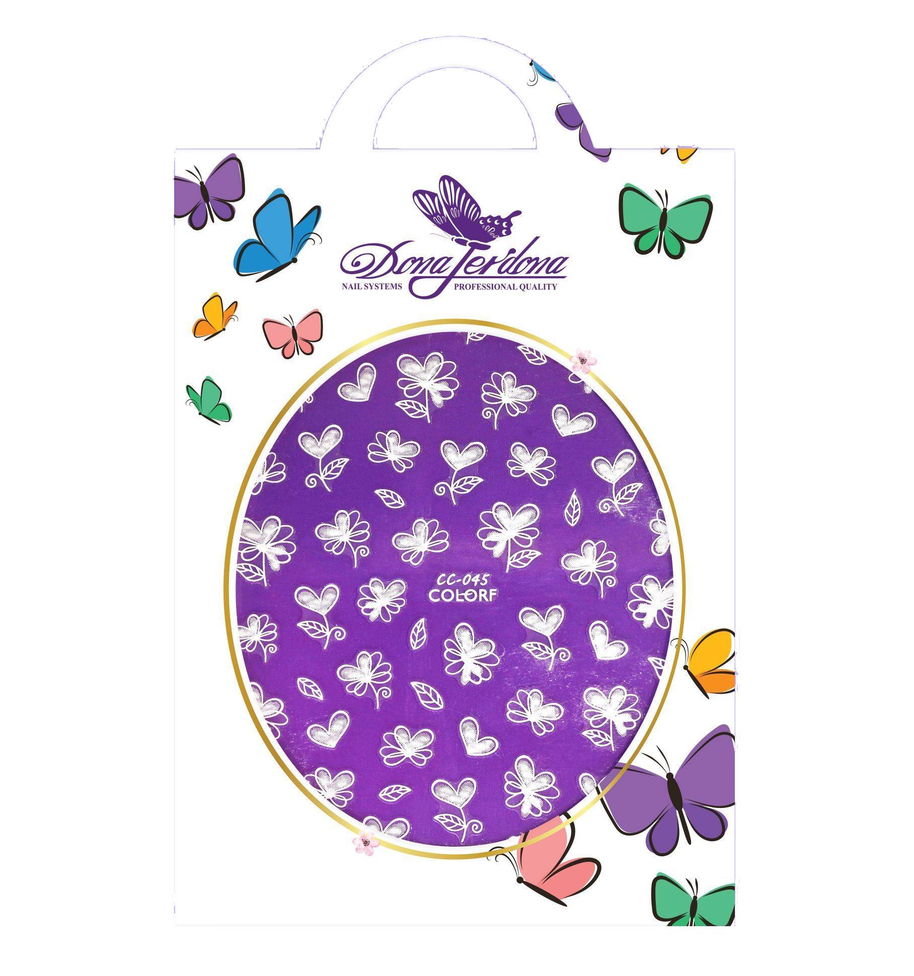 

Силиконовые наклейки Dona Jerdona на суперстойкой основе Цветы