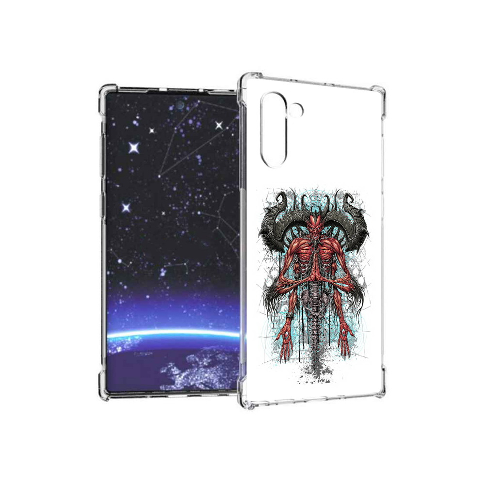 

Чехол MyPads Tocco для Samsung Galaxy Note 10 дьявол (PT135782.511.340), Прозрачный, Tocco