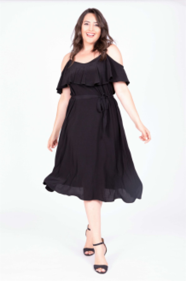 

Платье женское My Line Moda 605 черное 46 (доставка из-за рубежа), Черный, 605
