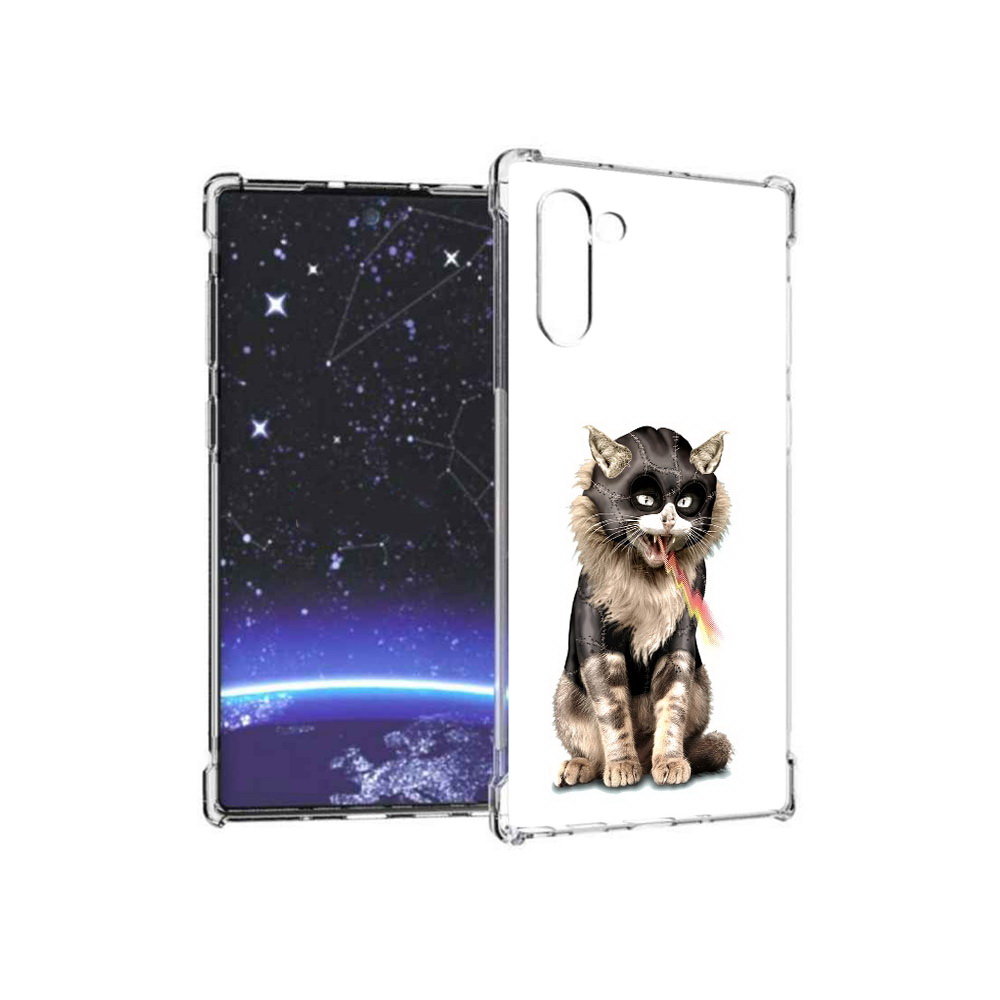 

Чехол MyPads Tocco для Samsung Galaxy Note 10 дьяволский кот (PT135782.511.341), Прозрачный, Tocco