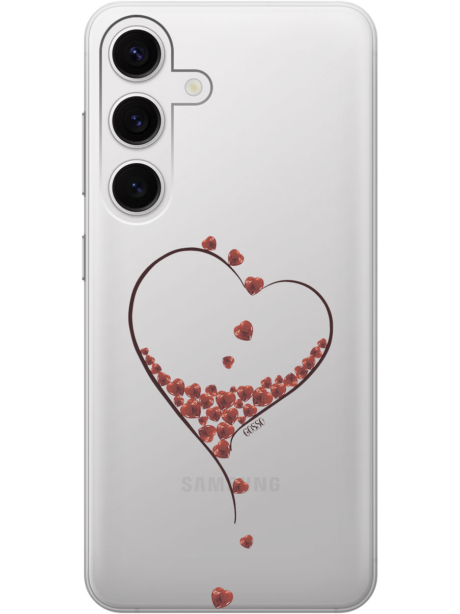 

Силиконовый чехол на Samsung Galaxy S24 с рисунком "Little hearts" прозрачный, Прозрачный;черный, 20011913