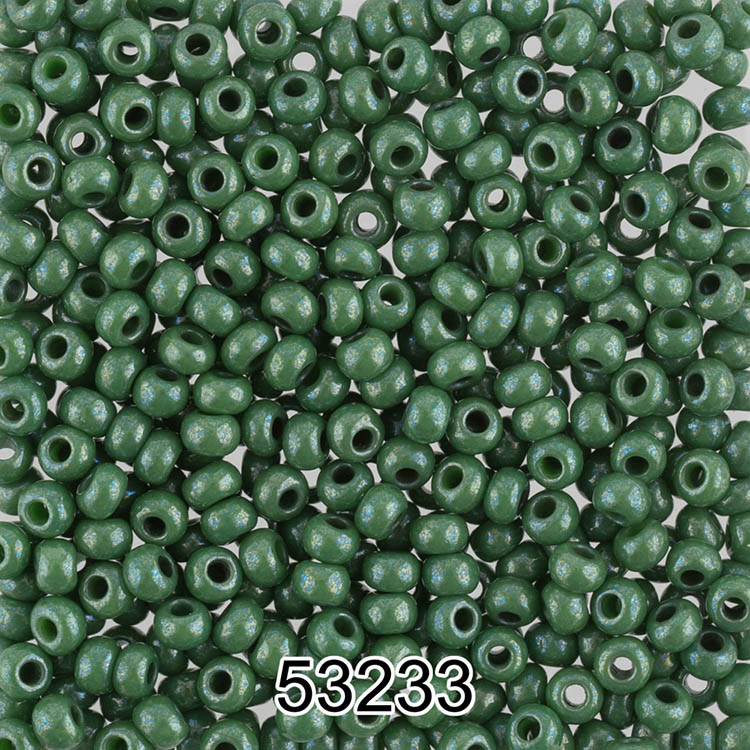 

Бисер Preciosa круглый 7, 10/0, 2,3 мм, 500 г, цвет 53233 темно-зеленый