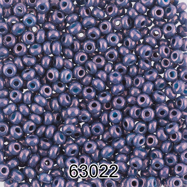 

Бисер Preciosa круглый 7, 10/0, 2,3 мм, 500 г, цвет 63022 сине-сиреневый, Фиолетовый