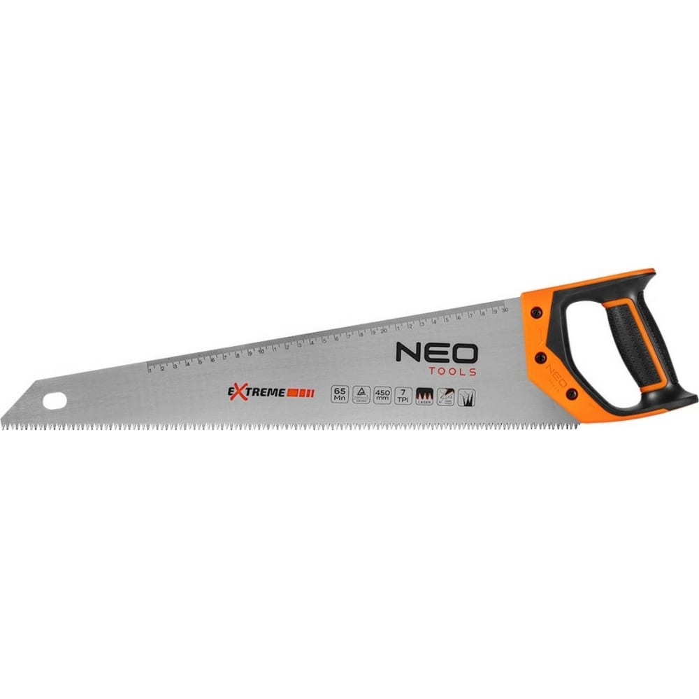 Ножовка по дереву NEO Tools 450 мм, 7TPI 41-136 ножовка по дереву neo tools 400 мм 7tpi ptfe 41 111