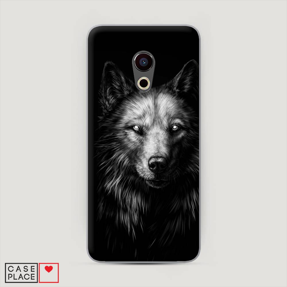 

Чехол Awog "Волк черно белый" для Meizu Pro 6