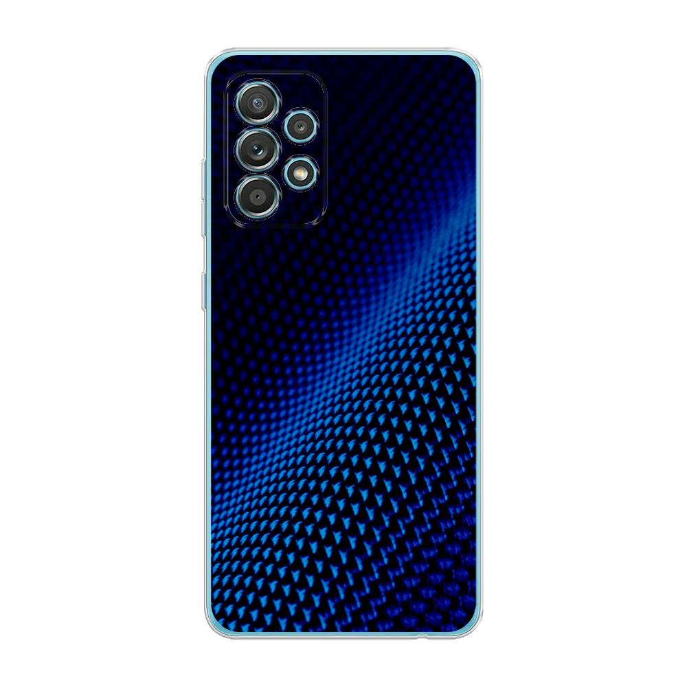 фото Чехол awog "синий карбон" для samsung galaxy a33 5g