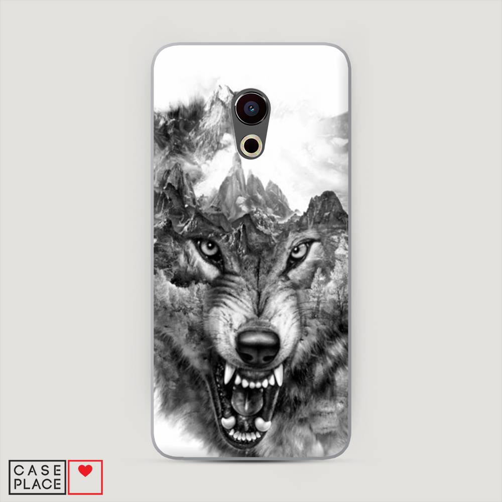 

Чехол Awog "Волк в горах" для Meizu Pro 6