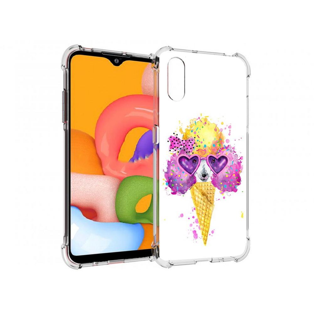 

Чехол MyPads Tocco для Samsung Galaxy A01 Рожок (PT144711.509.146), Прозрачный, Tocco