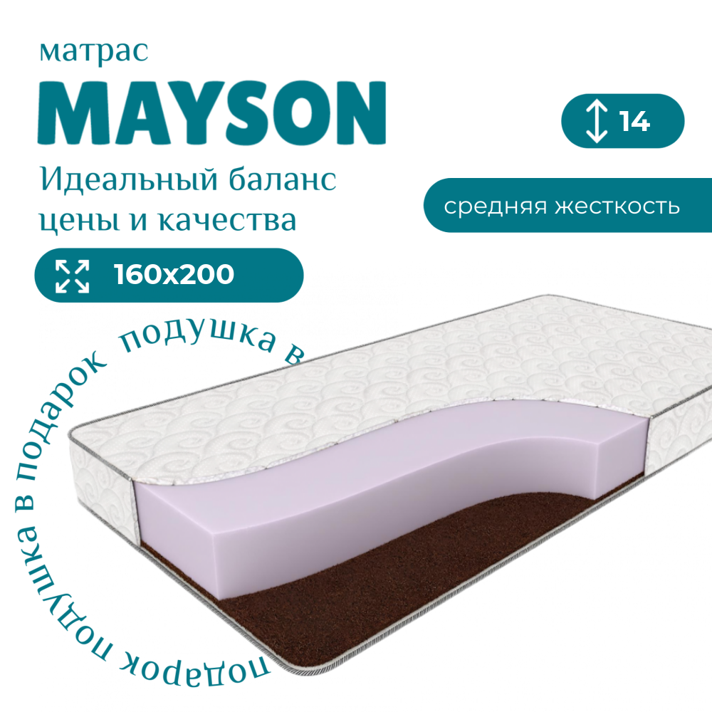 Матрас Mayson Two-Sides Roll 160 х 200 см 13178₽