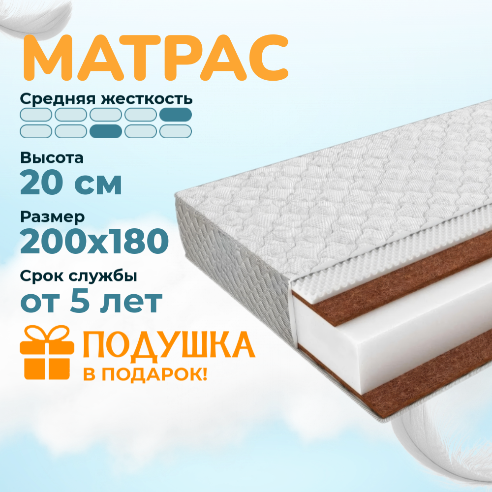 Матрас Mayson Comfort Roll Hard 180 х 200 см 18740₽