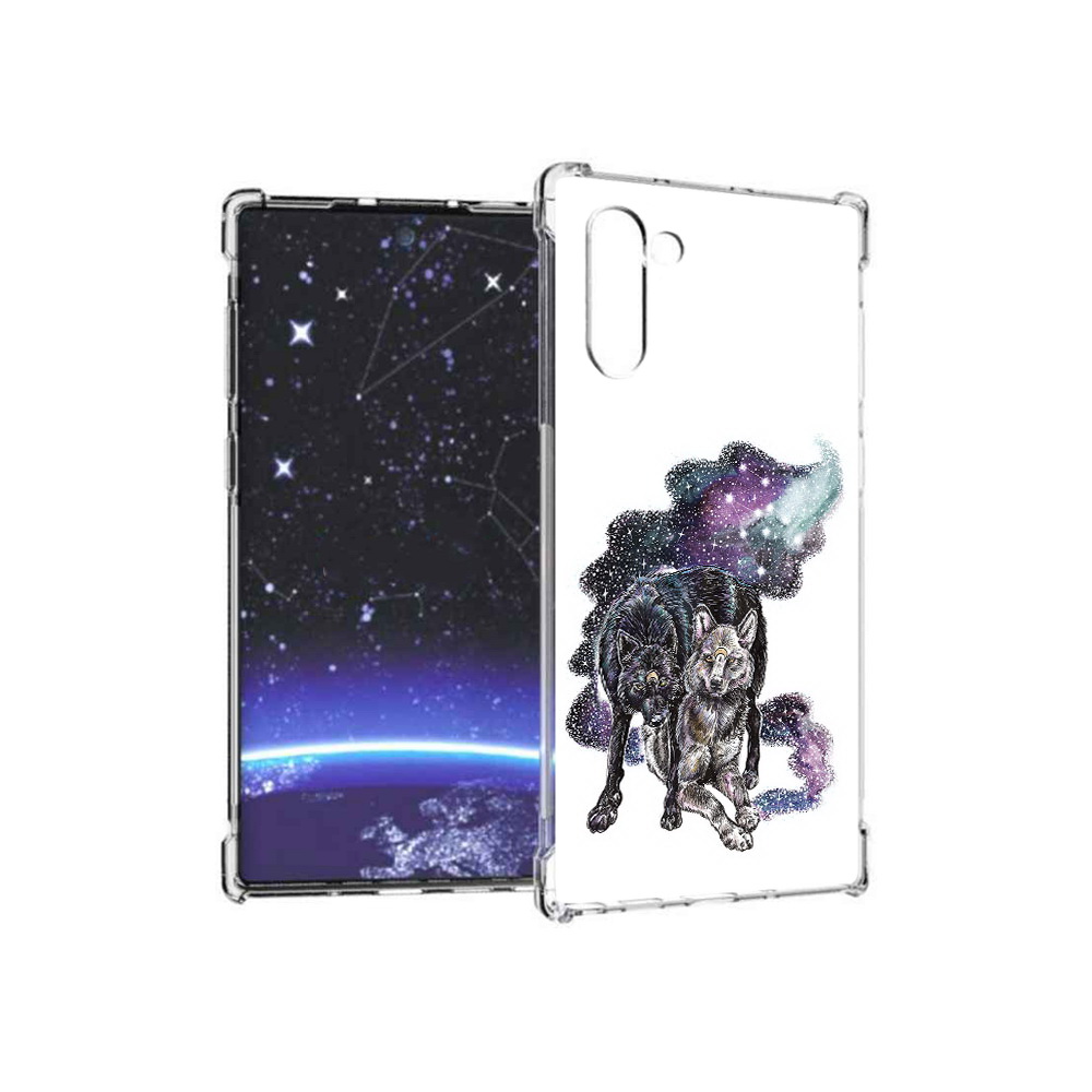 

Чехол MyPads Tocco для Samsung Galaxy Note 10 звездные волки (PT135782.511.352), Прозрачный, Tocco