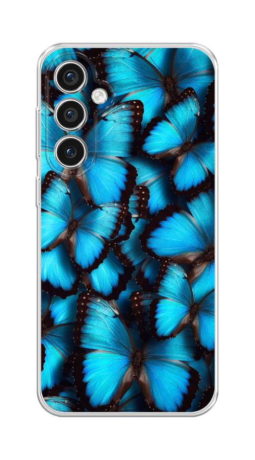 

Чехол Homey на Samsung Galaxy S23 FE 5G "Тропическая бабочка 2", Голубой;черный, 2108450-1
