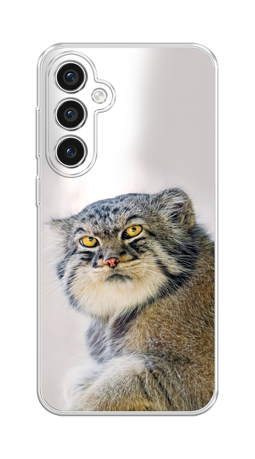 

Чехол Homey на Samsung Galaxy S23 FE 5G "Кот манул 1", Серый;белый;желтый, 2108450-1