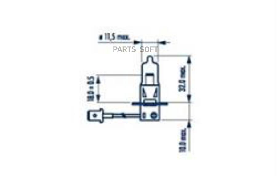 

Лампа 24V H3 70W NARVA Standard 1 шт. картон 48700NVAC1
