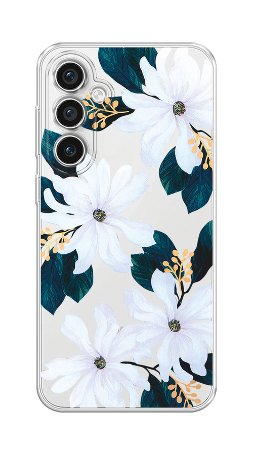 

Чехол Homey на Samsung Galaxy S23 FE 5G "Delilah Flower", Зеленый;белый, 2108450-1