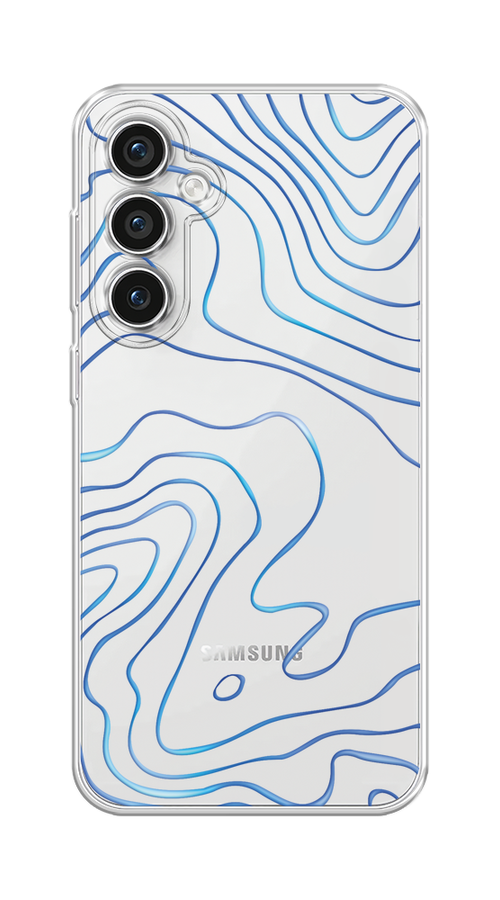 

Чехол Homey на Samsung Galaxy S23 FE 5G "Blue lines", Прозрачный;синий, 2108450-1