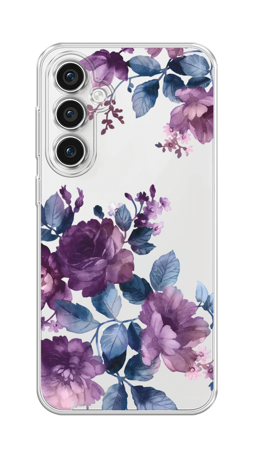 

Чехол Homey на Samsung Galaxy S23 FE 5G "Purple Blossoms", Синий;фиолетовый, 2108450-1