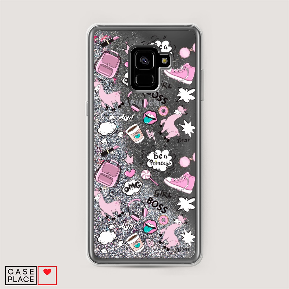 

Чехол Awog "Стильная лама" на Samsung Galaxy A8 Plus, 25591-1