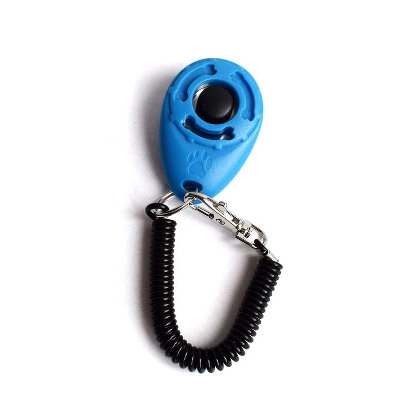 Кликер для дрессировки собак на браслете с карабином, Bentfores, синий