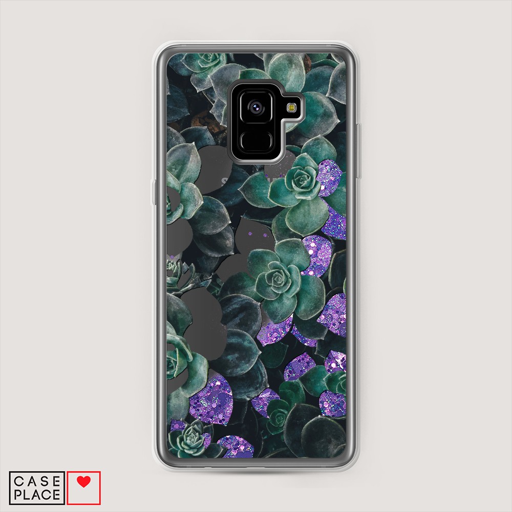 

Чехол Awog на Samsung Galaxy A8 Plus "Сукуленты цветные", Разноцветный, 25592-1