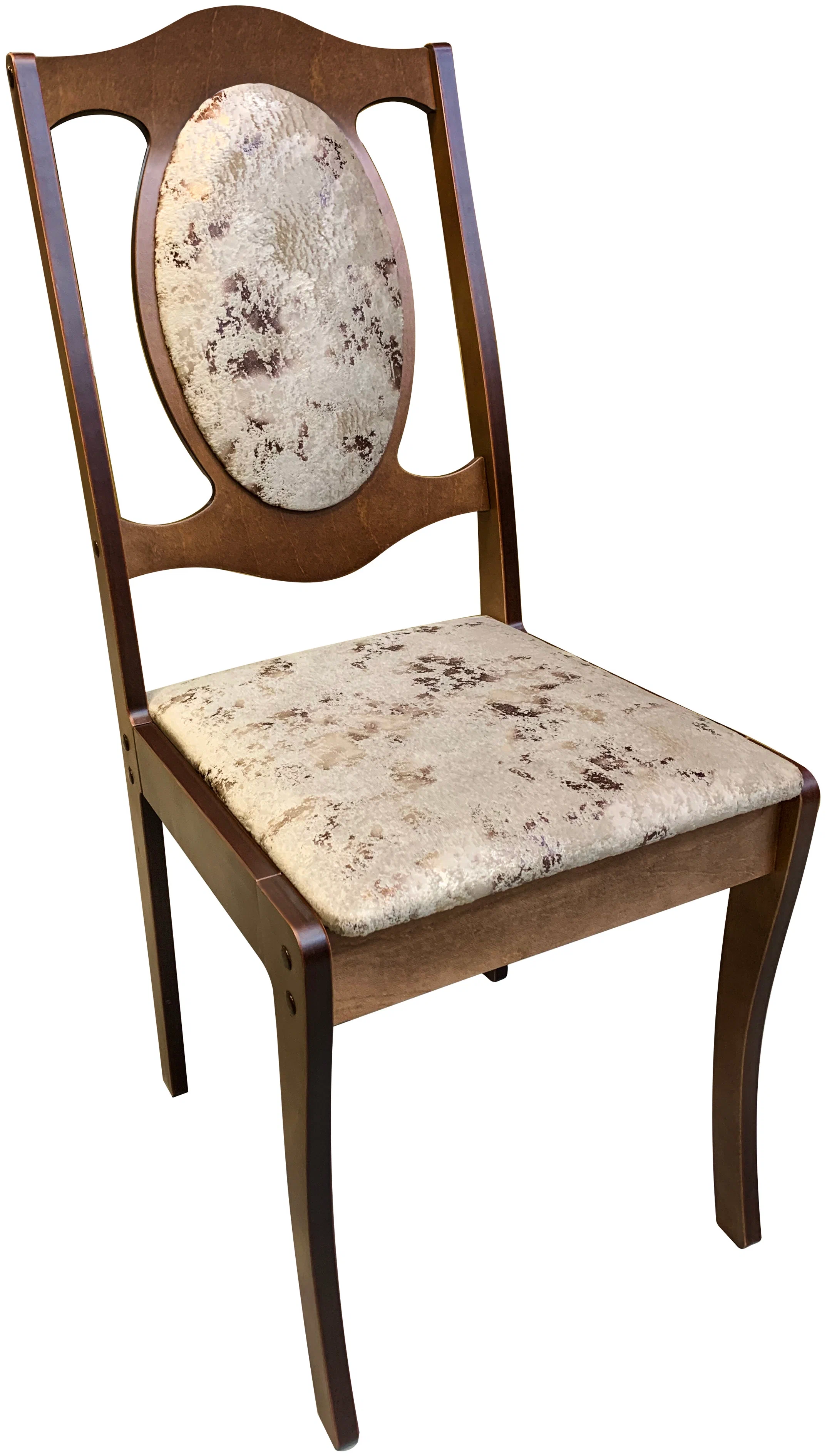 Стул МАКСИМА Барокко бежевый/орех