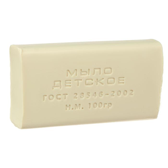 Мыло туалетное без обертки Детское, 100 г(80 шт.)