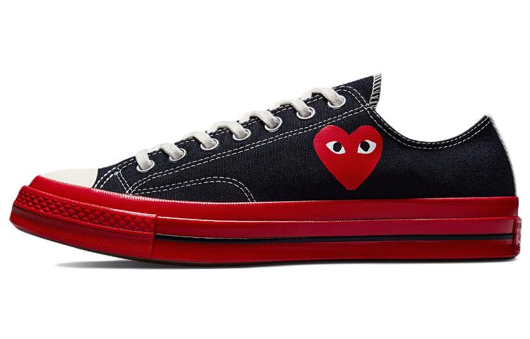 

Кеды унисекс Converse CDG 1970s Chuck Taylor All Star Ox черные 39 EU, Черный, CDG x Converse 1970s Chuck Taylor All Star Ox