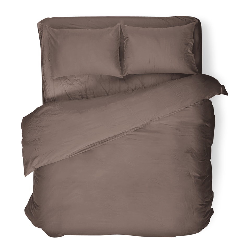 Комплект постельного белья Uniqcute Mocca поплин, 1,5 спальный, 2 наволочки 50x70 см