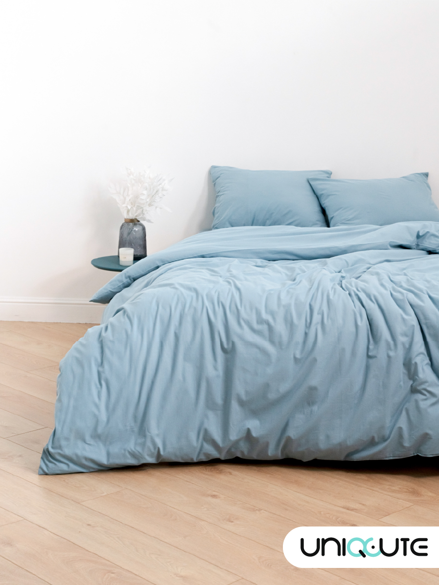 

Постельное белье из поплина Uniqcute Larimar 1,5 спальное наволочки 50х70 см, КПБ Серия UQ