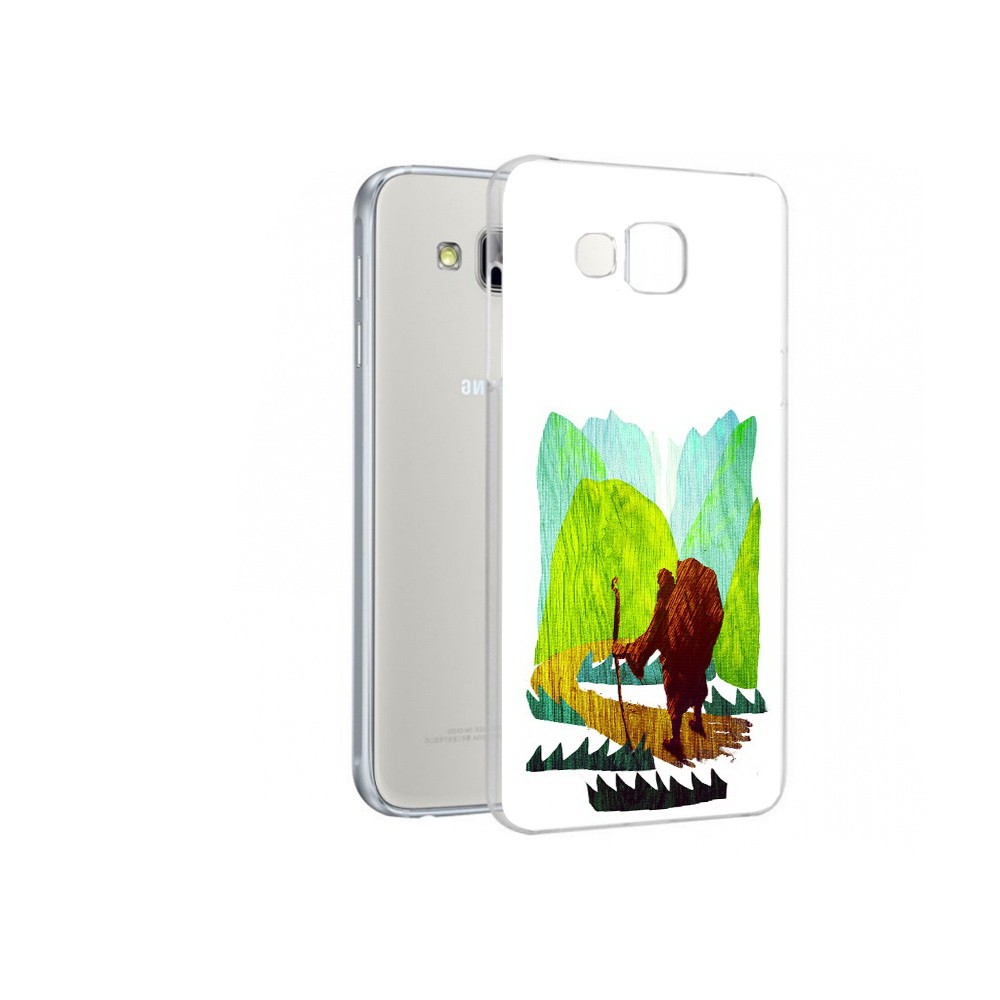 

Чехол MyPads Tocco для Samsung Galaxy A7 Лесная тропа, Прозрачный, Tocco