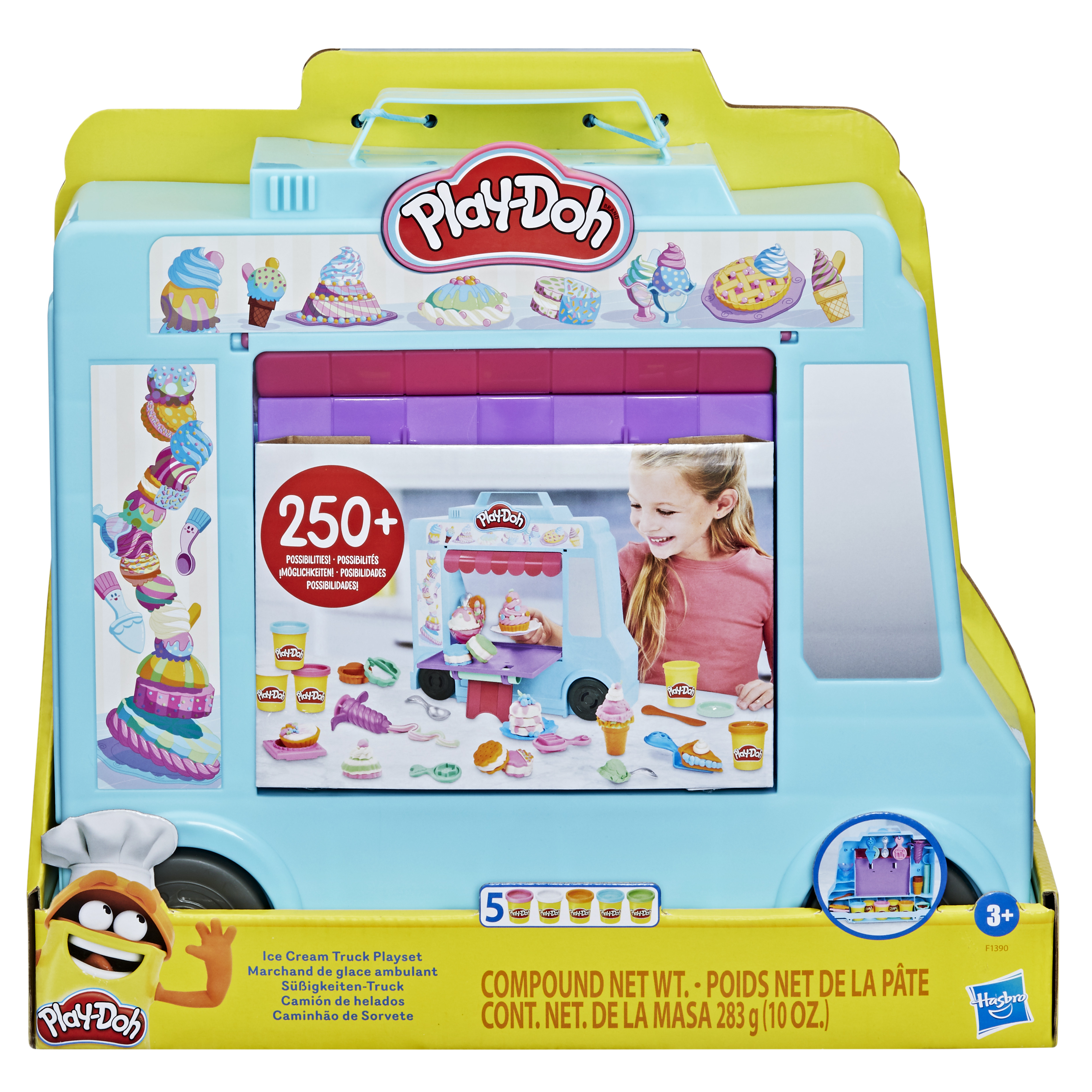 фото Игровой набор с пластилином hasbro play-doh грузовичок с мороженным f13905l0