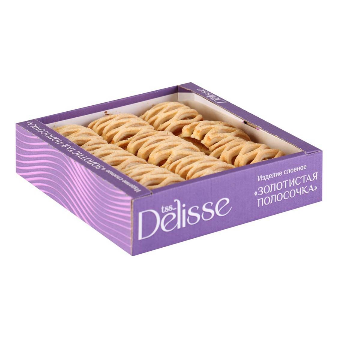 

Печенье Delisse Золотистая полосочка 500 г