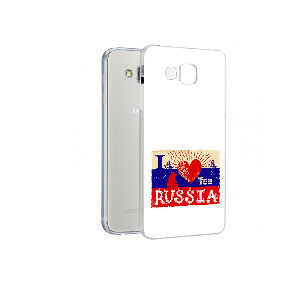 

Чехол MyPads Tocco для Samsung Galaxy A7 Люблю Россию, Прозрачный, Tocco