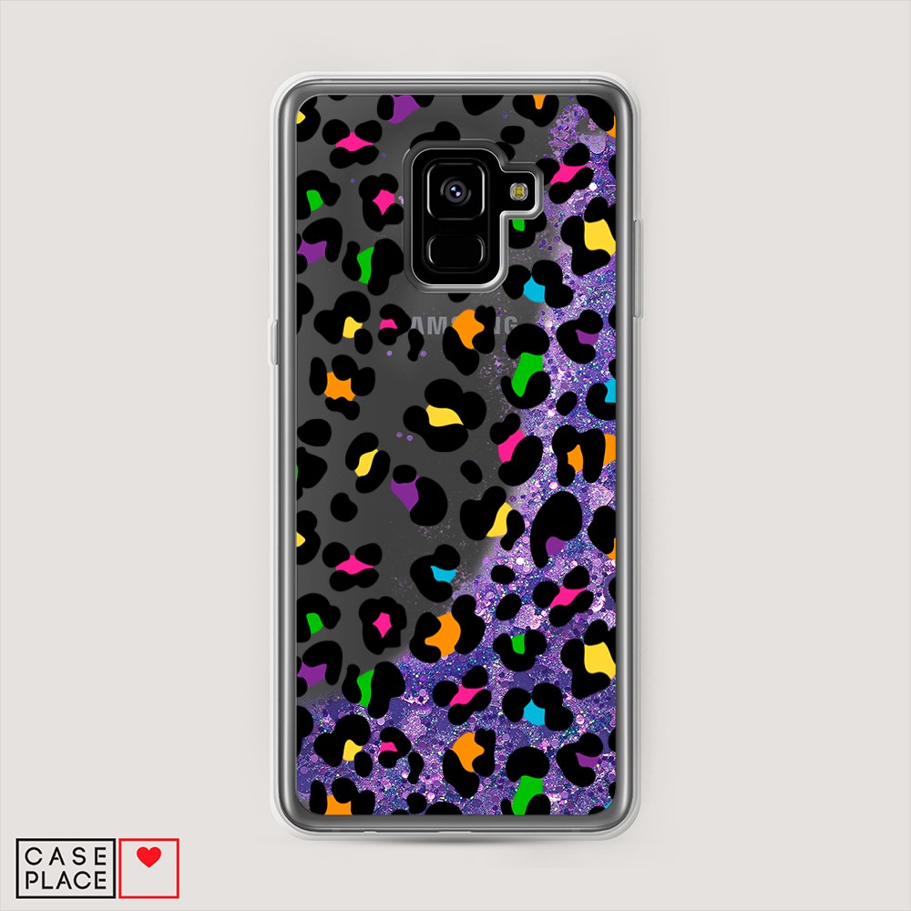 

Чехол Awog на Samsung Galaxy A8 Plus "Яркий леопард", Разноцветный, 25592-1