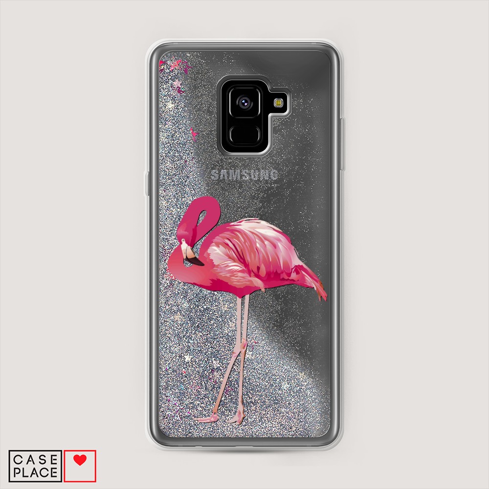 

Чехол Awog "Застенчивый фламинго" на Samsung Galaxy A8 Plus, 25591-1