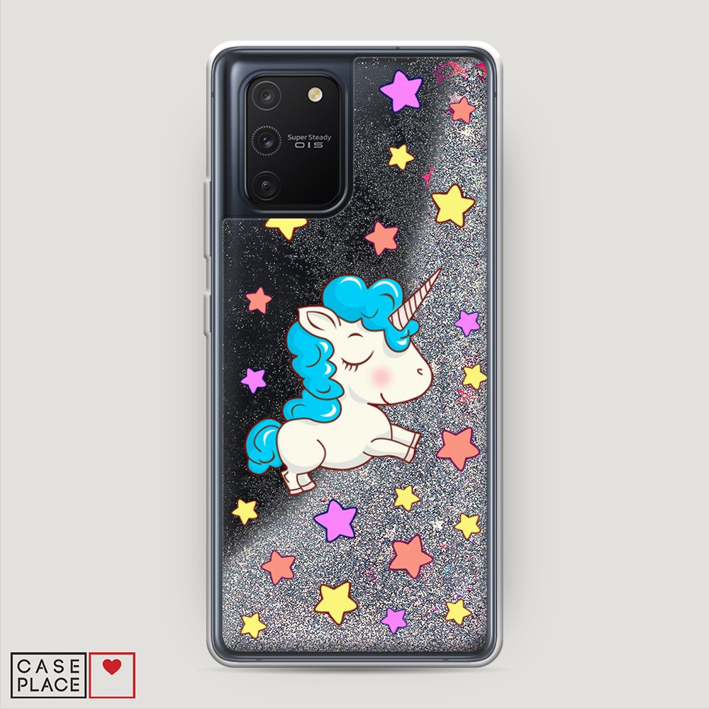 

Чехол Awog на Samsung Galaxy A91/S10 Lite "Звездный единорог", Разноцветный, 29991-1