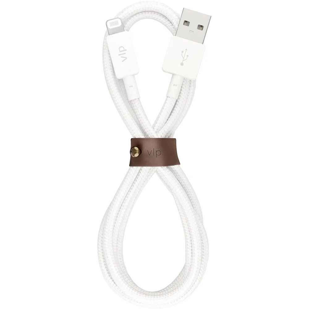 Кабель lightning - usb VLP Nylon Cable USB-Lighting 1.2 м, белый 1.2 м белый