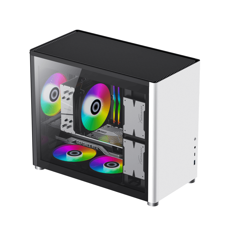 

Корпус компьютерный GAMEMAX Spark White White отсутствует белый (), Spark White White