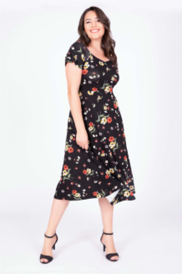 

Платье женское My Line Moda 613 черное L, Черный, 613