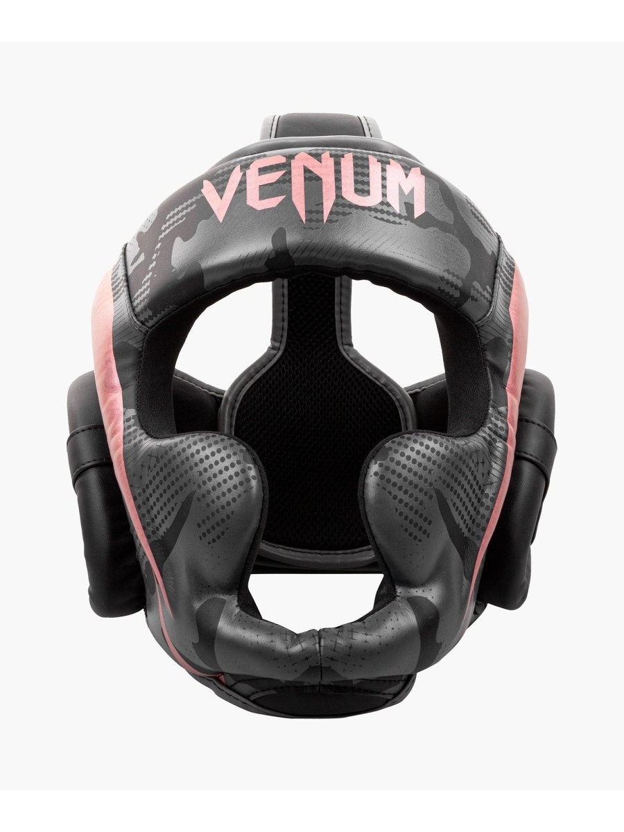 Шлем боксерский Venum Elite Black/Pink Gold