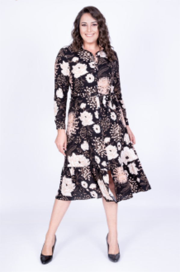 

Платье женское My Line Moda 722 черное 46, Черный, 722