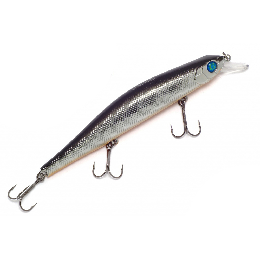 

Воблер German Evil Pike 16,5 г, 110 мм, C208, 1 шт, Черный;серебристый;голубой